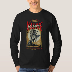 T-shirt Marameg Esprit de Loup Né Indien Amérindien Re