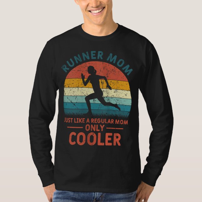 T-shirt Marathon amusant de la maman coureur Jogging (Devant)
