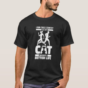 T-shirt Marathon Cat Trail Runner Course d'endurance