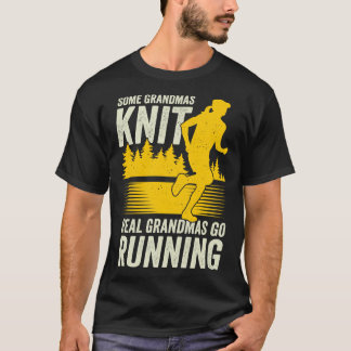 T-shirt Marathon Courir Grand-mère Grand-mère Cadeau