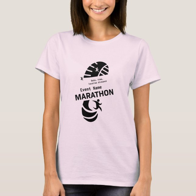 T-shirt Marathon de bienfaisance merveille d'événement pro (Devant)