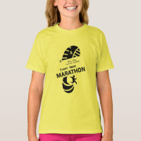Marathon de charité événement promotionnel merch T