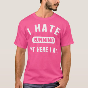 T-shirt Marathon de course drôle Je déteste courir pourtan