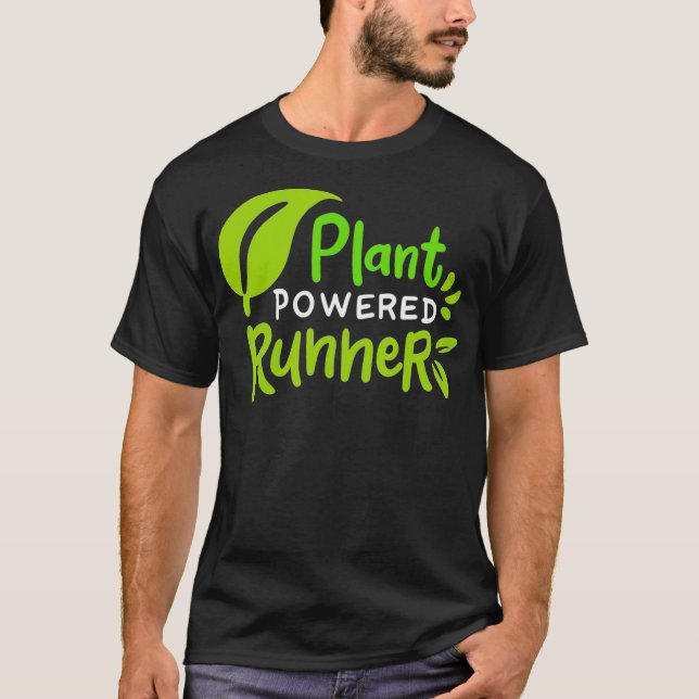 T-shirt Marathon de Vegan propulsé par plante _1  (Devant)