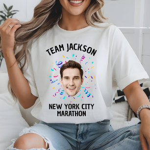 T-shirt Marathon d'équipe de famille de coureur personnali