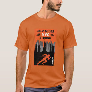 T-shirt Marathon Event Runner New York 26.2