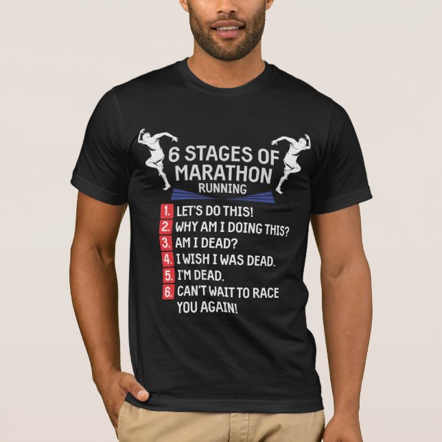 T-shirt Marathon marathon de course de Humour marathonien (Devant)
