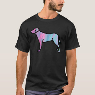 T-shirt Marbled Pink and Blue Labrador Retriever