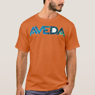 T-shirt Marbre bleu foncé vert Aveda