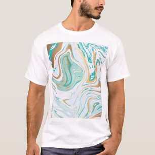 T-shirt Marbre moderne : Design de Texture de luxe