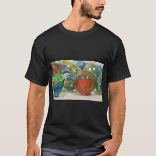T-shirt Marbres de verre coloré Art