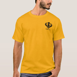 T-shirt Marchandises sikhes de conception de Khanda Khalsa
