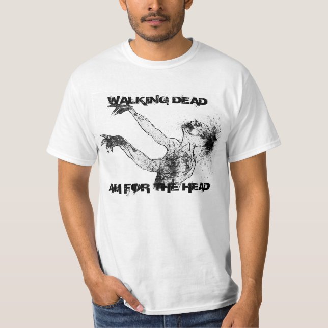 T-shirt Marchant complètement, but pour la tête (Devant)
