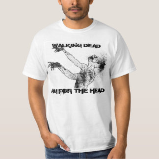 T-shirt Marchant complètement, le but pour la tête a