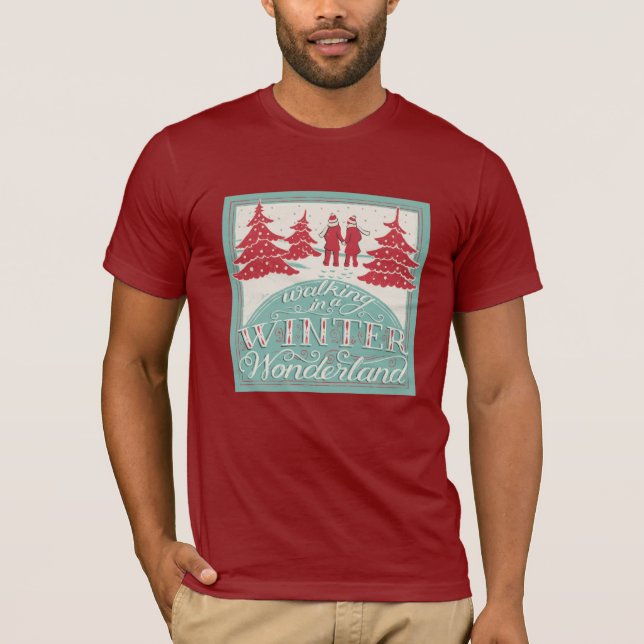 T-shirt Marche au pays des merveilles d'hiver (Devant)
