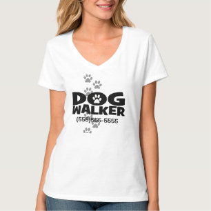 T-shirt Marche de chien et promotion de marcheur de chien