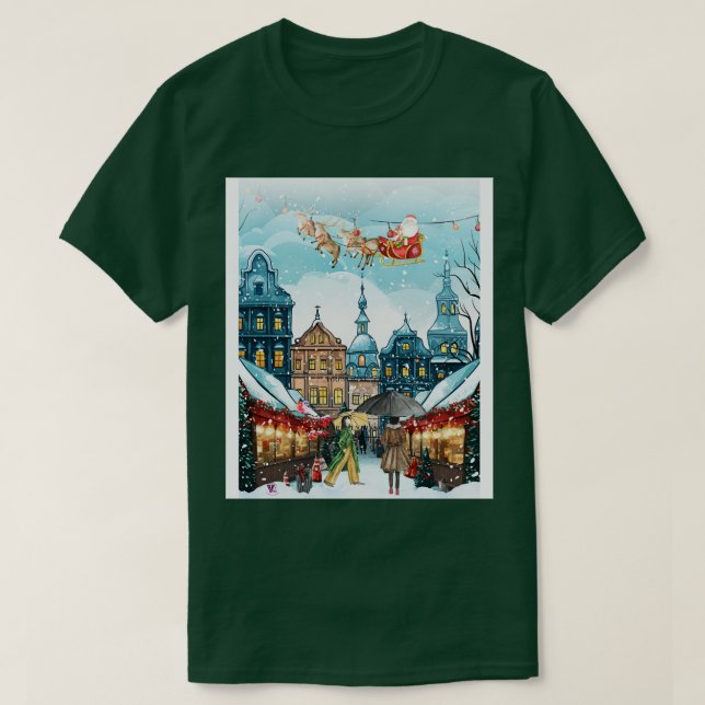 T-shirt Marché de Noël (Design devant)