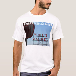 T-shirt Marché de place de Pike de Seattle
