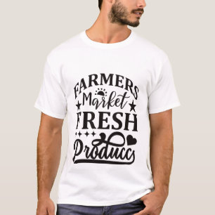 T-shirt Marché de producteurs cool produits frais