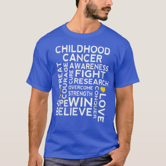 T-shirt Marche de sensibilisation au cancer chez l'enfant