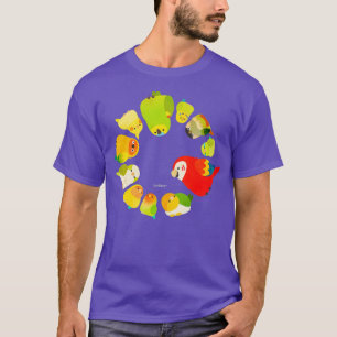T-shirt Marche des perroquets de fruits