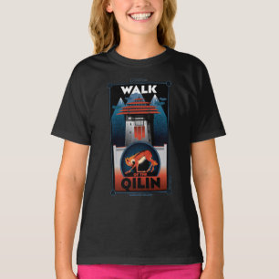 T-shirt Marche du graphique de la montagne Qilin