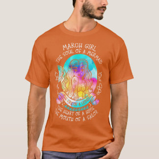 T-shirt Marche Fille L'Âme D'Une Sirène