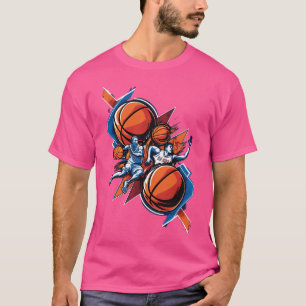 T-shirt Marche folie Fierce Concours Joueur de basket-ball