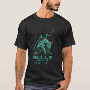T-shirt Marché Haussier Bullish Long Trader Les Taureaux N
