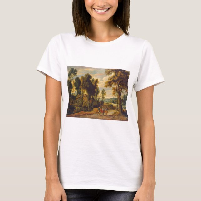 T-shirt Marche Pour Emmaüs Avec Christ (Devant)