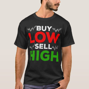 T-shirt Marché Stock Forex Trader Acheter Vendre Élevé