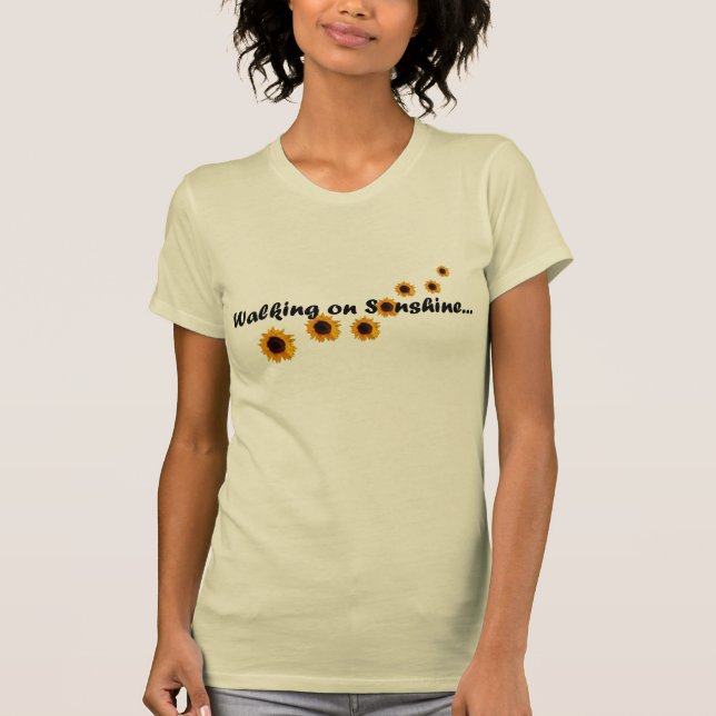 T-shirt Marche sur la chemise de soleil (Devant)