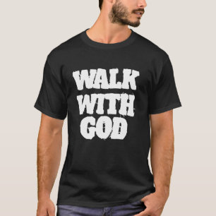 T-shirt Marcher avec Jésus Dieu Chrétien Hommes Femmes Cit