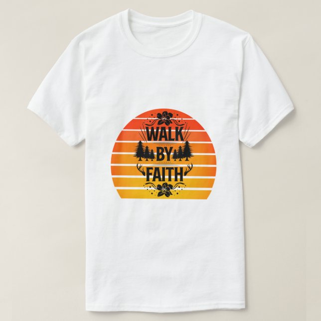 T-shirt Marcher Par La Foi (Design devant)