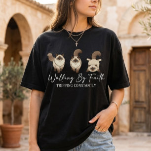 T-shirt Marcher par la foi drôle chrétien amateur de chien