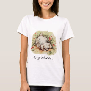 T-shirt marcheur de chien vintage