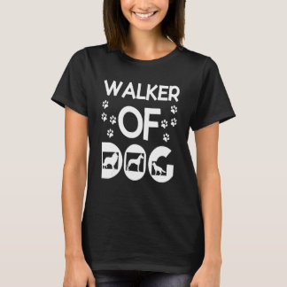 T-shirt Marcheuse de chien marcheurs de chien marionnettes
