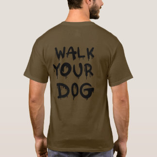 T-shirt Marchez votre chien Graffitti