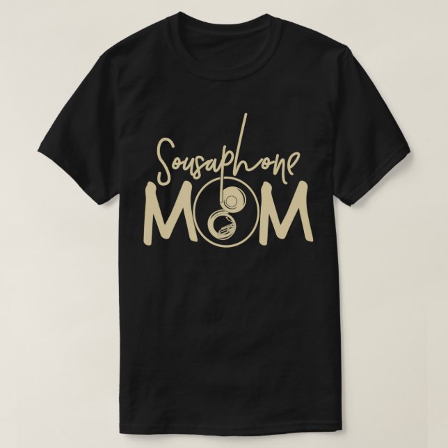 T-shirt Marching Band Drôle Sousaphone Maman (Design devant)