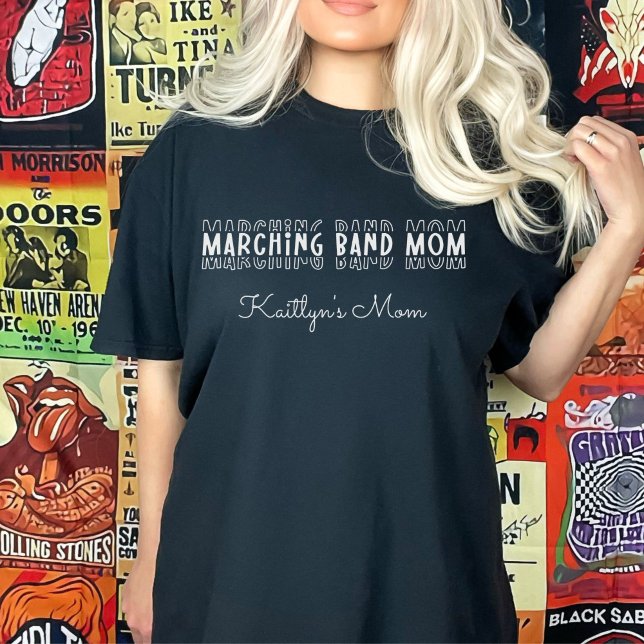 T-shirt Marching Band Maman Personnalisable (Marching Band Mom Customizable T-Shirt
)