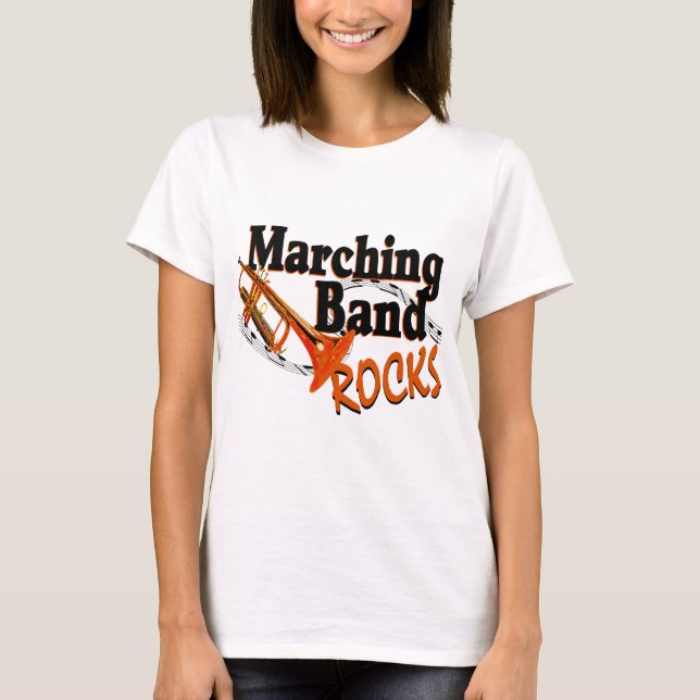 T-shirt Marching Band Rocks (Devant)