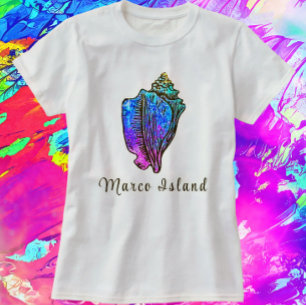 T-shirt Marco Island Floride Jolie Coquille de la mer de C