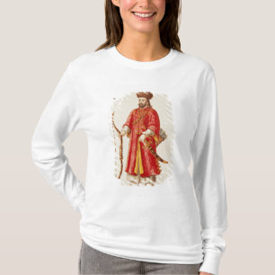 T-shirt Marco Polo s'est habillé dans le costume de tartr