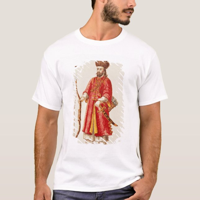T-shirt Marco Polo s'est habillé dans le costume de tartre (Devant)