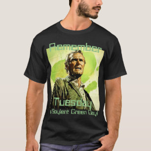 T-shirt Mardi est Soylent green day retro tee