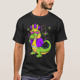 T-shirt Mardi Grad Alligators 3 Alligators Funny Mardi Gra