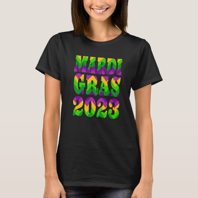 T-shirt Mardi Gras 2023  Chevron Artwork (Devant)