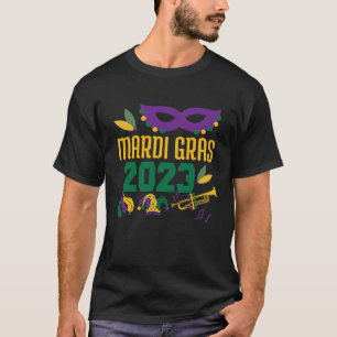 T-shirt Mardi Gras 2023 Party Mardi Festival Parade perle