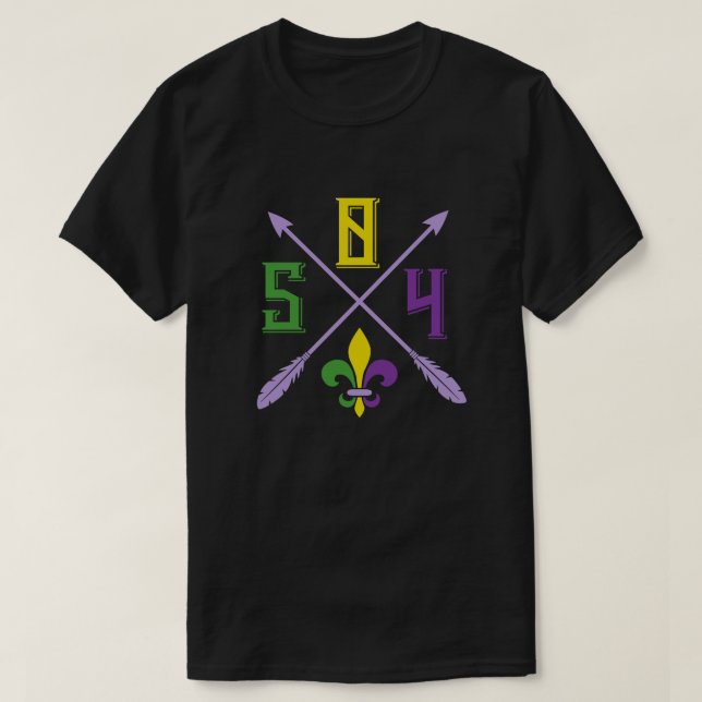 T-shirt Mardi gras 504 (Design devant)
