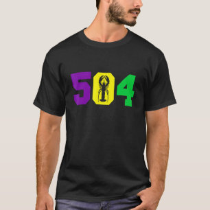 T-shirt Mardi Gras 504 Crawfish Funny Lovers Festival Outf